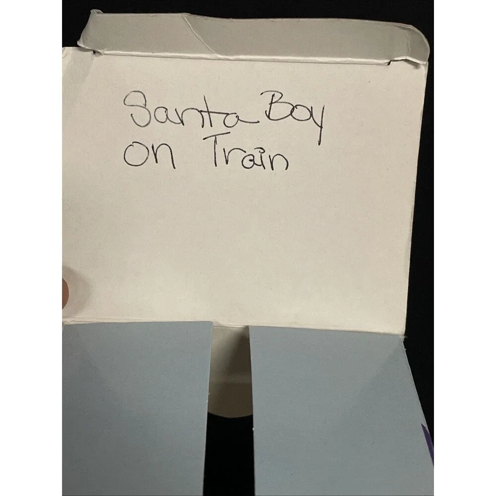 Precious Moments - Brighten Up/Light Up Ornament - Boy on Train 1998